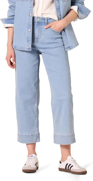 Amazon Essentials Women's High-Rise Regular-Fit Ankle-Length Wide-Leg Jean