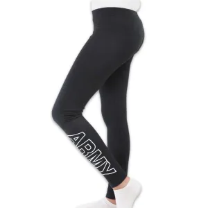 Army Ladies Love 'Em Longer Leggings (Charcoal)