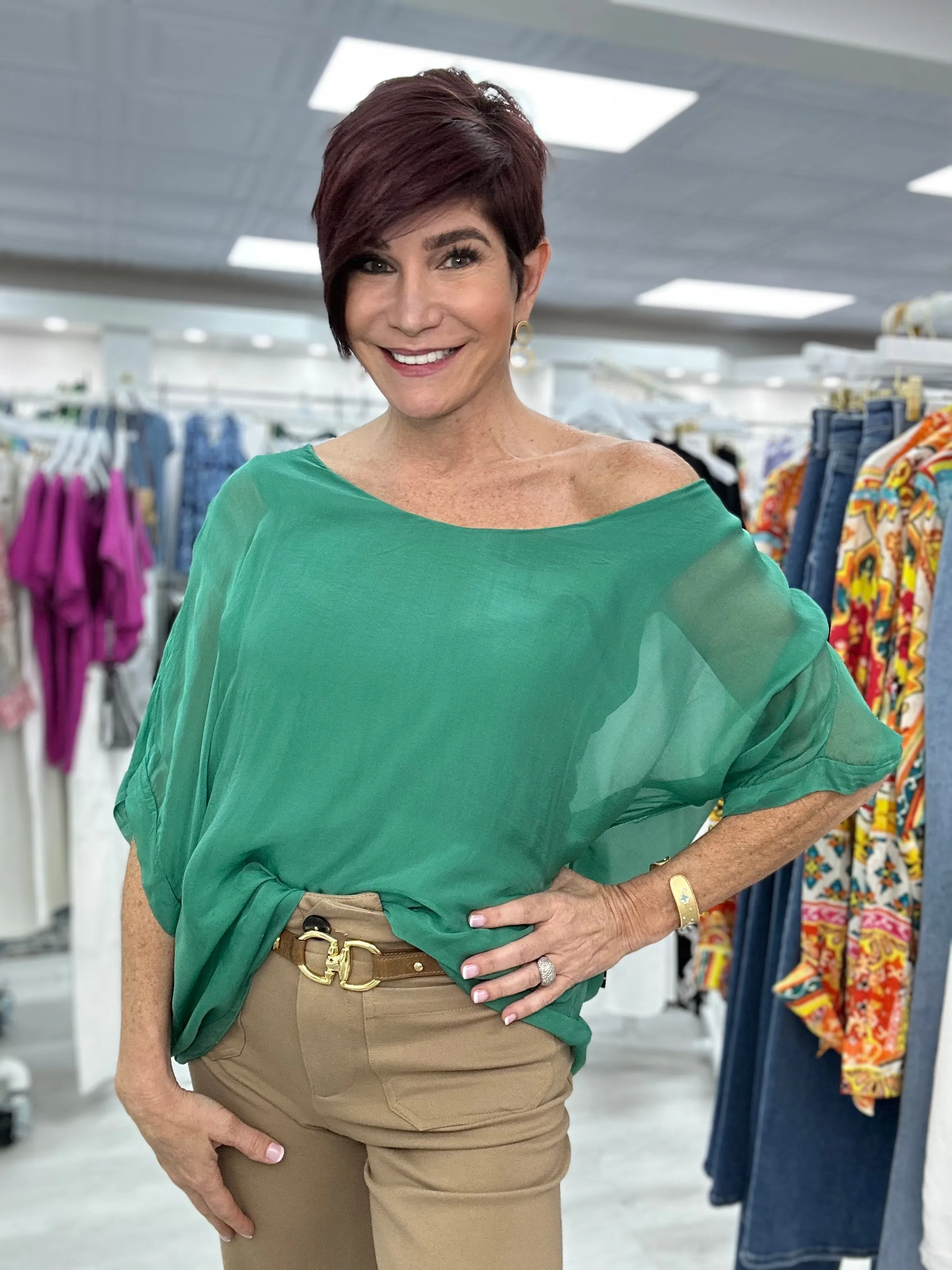 Back Tie SS Tunic From Italy