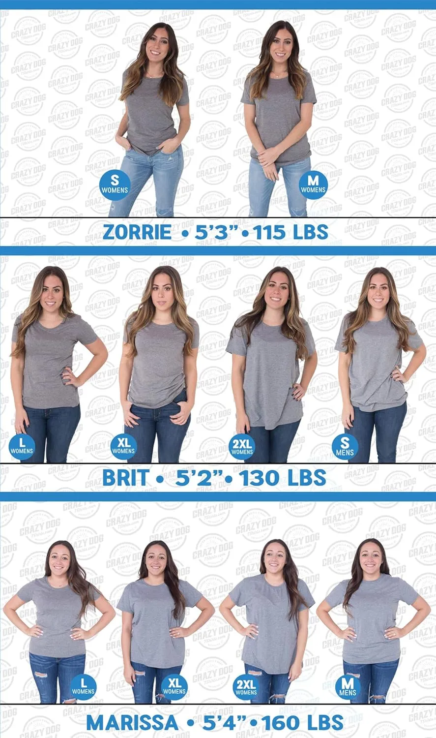 Crazy Dog Womens Funny Animal T Shirts Cute and Sarcastic Nature Camping Tees for Women