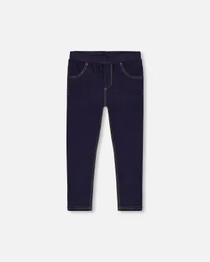 Dark Blue Denim Jeggings