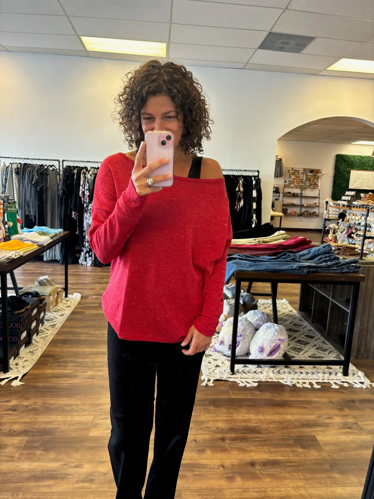 Tracie - Long Sleeve Dolman Top
