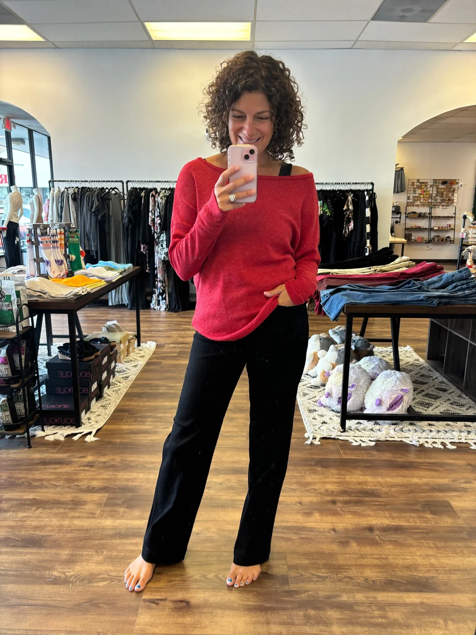 Tracie - Long Sleeve Dolman Top