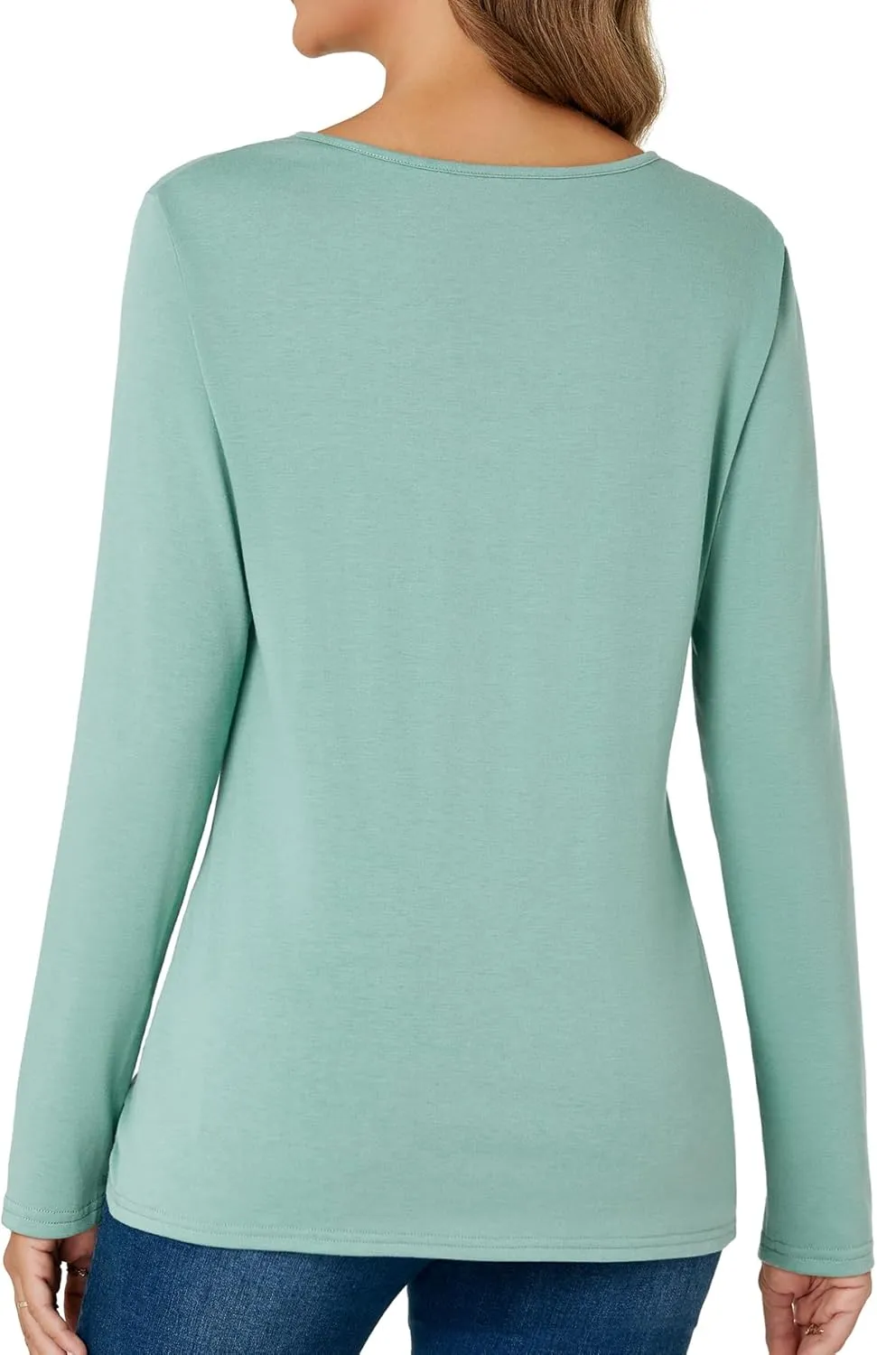 Vrtige Women's Casual V Neck Twist Front Long Sleeve Shirt Tunic Top Blouse